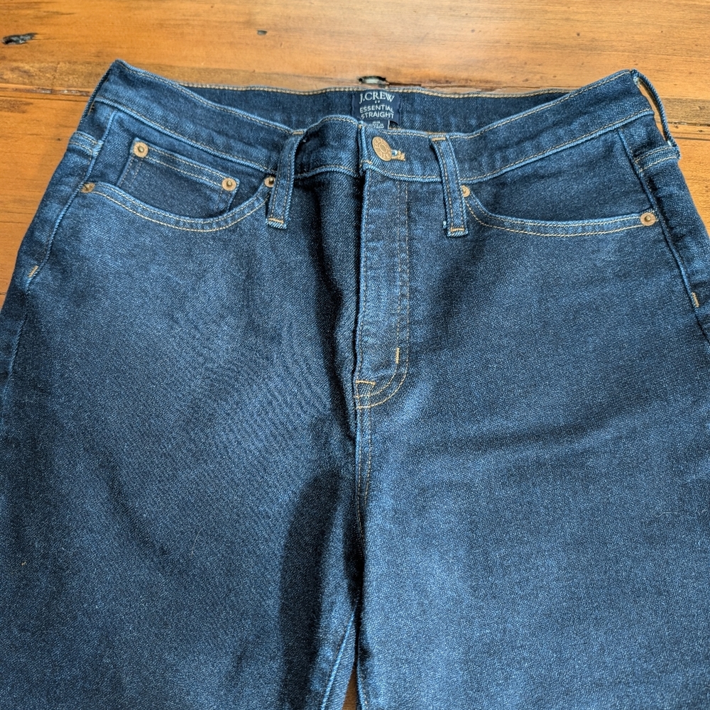 J Crew Factory Essential Straight Ankle Jeans, Size 29 - Picture 4 of 10